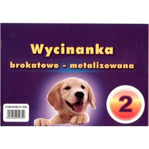 Wycinanka A4/6 Cormoran Brokatowa-perłowa